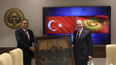 İçişleri Bakanı Soylu,  Kırgız mevkidaşı Niyazbekov ile görüştü