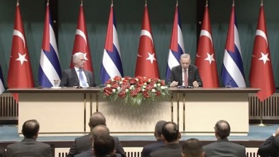 Küba Devlet Başkanı'yla basın toplantısı düzenledi: Cumhurbaşkanı Erdoğan'dan önemli açıklamalar