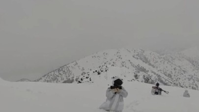 Mehmetçik en zor hava ve arazi koşullarında da görevde!