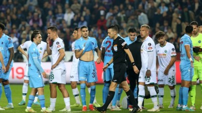 Trabzonspor-Konyaspor: 101 dakikalık maçta 2 penaltı,  4 gol,  1 kırmızı kart