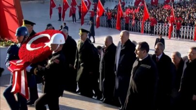 Atatürk için Anıtkabir'de devlet töreni düzenlendi