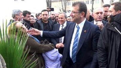 İmamoğlu'na soğuk duş: Yanağına dokunmak istediği kadın,  bir anda bağırıp tepki gösterdi