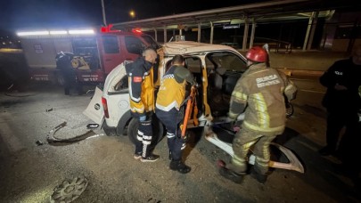 Bursa'da feci kaza: Murat Ersoy ve Salih Çabuk yaralandı