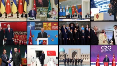 Cumhurbaşkanı Erdoğan,  2022’de küresel barış için yoğun diplomasi trafiği yürüttü