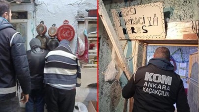 Gecekonduya operasyon düzenleyen ekipler içerideki manzarayı görünce şaşırıp kaldı