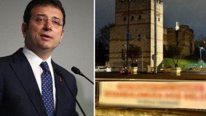 İstanbul'un dört bir yanına astılar! İBB Başkanı İmamoğlu'nu kızdıracak pankart