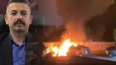 Mersin'de Ülkü Ocakları Başkanı'nın otomobili yakıldı!