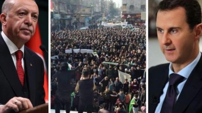 Suriye ile normalleşmemizden rahatsız olanlar var! Yüzlerce kişi toplanıp gösteri düzenledi