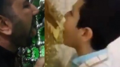 Görüntüler İran'dan: Koronavirüsten korunmak için yaptıkları mide bulandırdı!