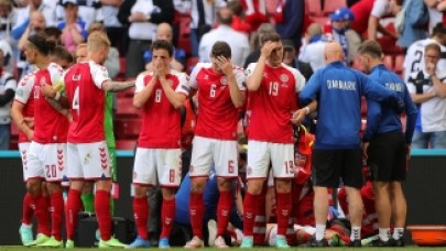 İşte Eriksen'in kalbinin durduğu an! Yürekler ağza geldi...