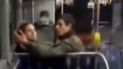 Otobüste öpüşme kavgası: 'Burası Türkiye!'