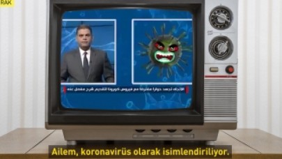Irak'ta bir televizyon kanalı koronavirüsle röportaj yaptı!