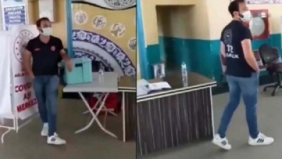 Otogarda mobil aşı standında 'Sinovac' ve 'BionTech' diye bağıran sağlıkçıya soruşturma