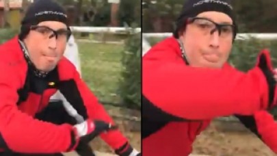 Bisikletli Kendisini Uyaran Kızı Darp Etti!