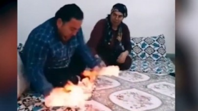 Bu kadarına da pes! TikTok videosu için eşinin ellerini çakmakla yaktı