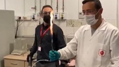 Keşfedilen doğalgazın enerjiye dönüştü anlar paylaşıldı