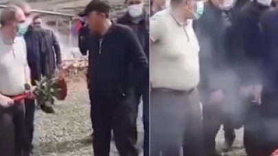 En ağır darbeyi halkından yiyor: Mezara çiçek bırakmak isteyen Paşinyan böyle kovuldu