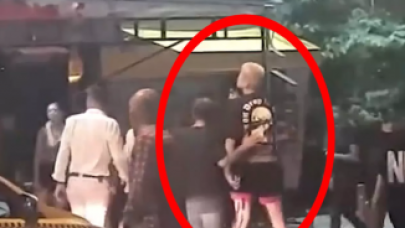 Kadıköy'de kendisine laf atan adamı Ebrar Karakurt'un elinden zor aldılar