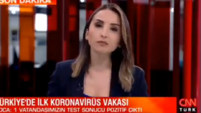 CNN Türk spikeri,  koronavirüs vakasının hangi şehirde olduğunu ağzından kaçırdı!