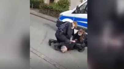 Alman polisinden Türk iş insanı Emre Tümsek'e George Floyd işkencesi