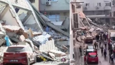 Zeytinburnu'nda 5 katlı bina çöktü