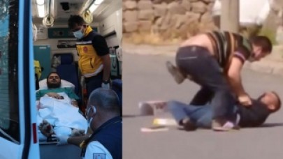 Kayseri'de tabancayla yaralanan doktorun saldırganı etkisiz hale getirmesi kamerada