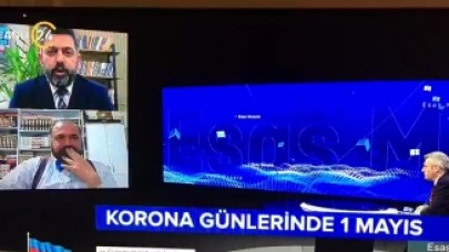 Kanal 24'te skandal görüntü: Herkesin önünde birasını yudumladı!