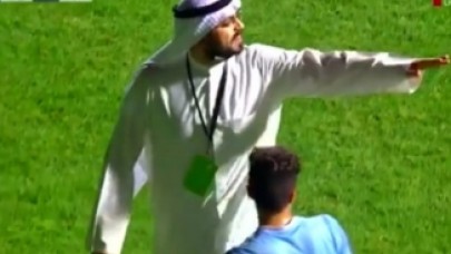 Başkan sahaya indi,  penaltıyı iptal ettirdi