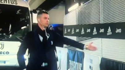 Ronaldo'nun seyircisiz maçta yaptığı o hareket sosyal medyayı salladı