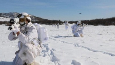 1.5 metre karda terörist avı