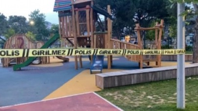 Ümraniye'de çocuk parkında dehşet anları