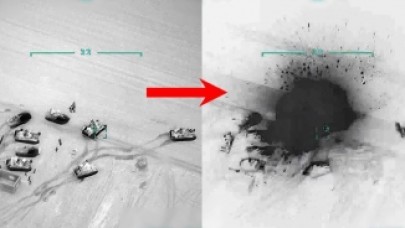 Rejim güçlerinin vurulma anı kameralara yansıdı