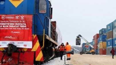 Türkiye-Rusya ‘ilk ihracat blok treni’ hedefe ulaştı