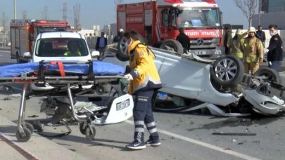 Başakşehir'de feci kaza: Gökhan Arslan öldü,  Pınar Canlı ve kızı Ayşe Canlı yaralı