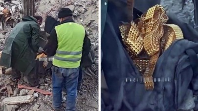Enkazda bulunan bir çanta dolusu altın kemerin kime ait olduğu ortaya çıktı