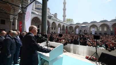 Erdoğan,  'Yuh yetmez' dedi ve kendisini dinleyenlerden bakın ne istedi