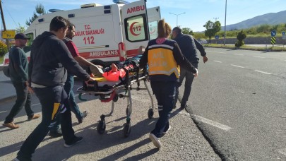 Manisa'da inanılmaz kaza. Köpek öldü,  çarptığı kişi yaralandı