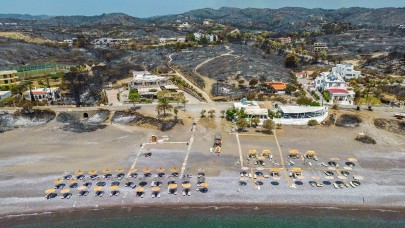 Rodos yerle bir oldu