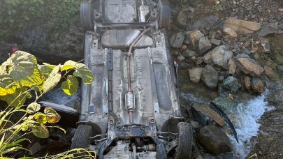 Rize'de otomobil köprüden düştü: Kemal Çerman öldü