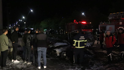 Niğde'de korkunç kaza: Edanur Çeliktaş'a çarpan araç yandı. Edanur Çeliktaş ve araçtaki 2 kişi öldü