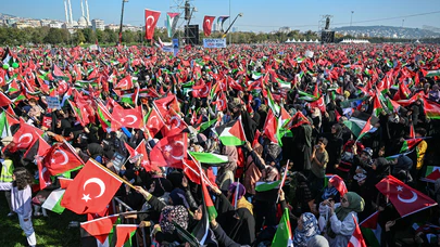 İstanbul'da Özgür Filistin Mitingi