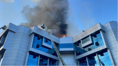 Konya belediye binasında yangın!