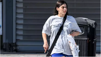 M16 tüfeğiyle alışverişe çıktı!