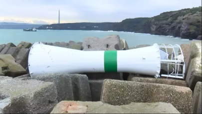 Sarıyer'de dalgakıran yıkıldı!