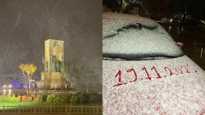 İstanbullulara kar sürprizi: Her yer kısa sürede beyaza büründü