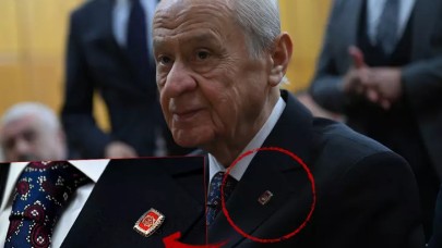 MHP Lideri Bahçeli’nin rozeti ve kravatındaki semboller dikkat çekti!