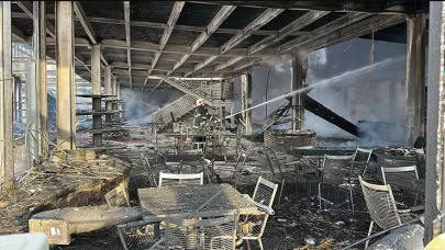 Kütahya'da bir porselen fabrikasında yangın!