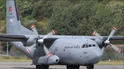 Askeri nakliye uçağı acil iniş yaptı