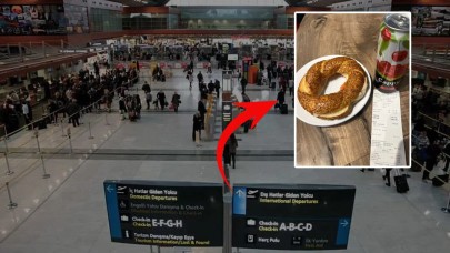 Sabiha Gökçen Havalimanı'nda 1 simit ve 1 meyve suyunun fiyatı pes dedirtti!