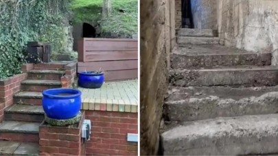 Evinin arka bahçesini düzenleyen kadın,  taşı kaldırınca gözlerine inanamadı